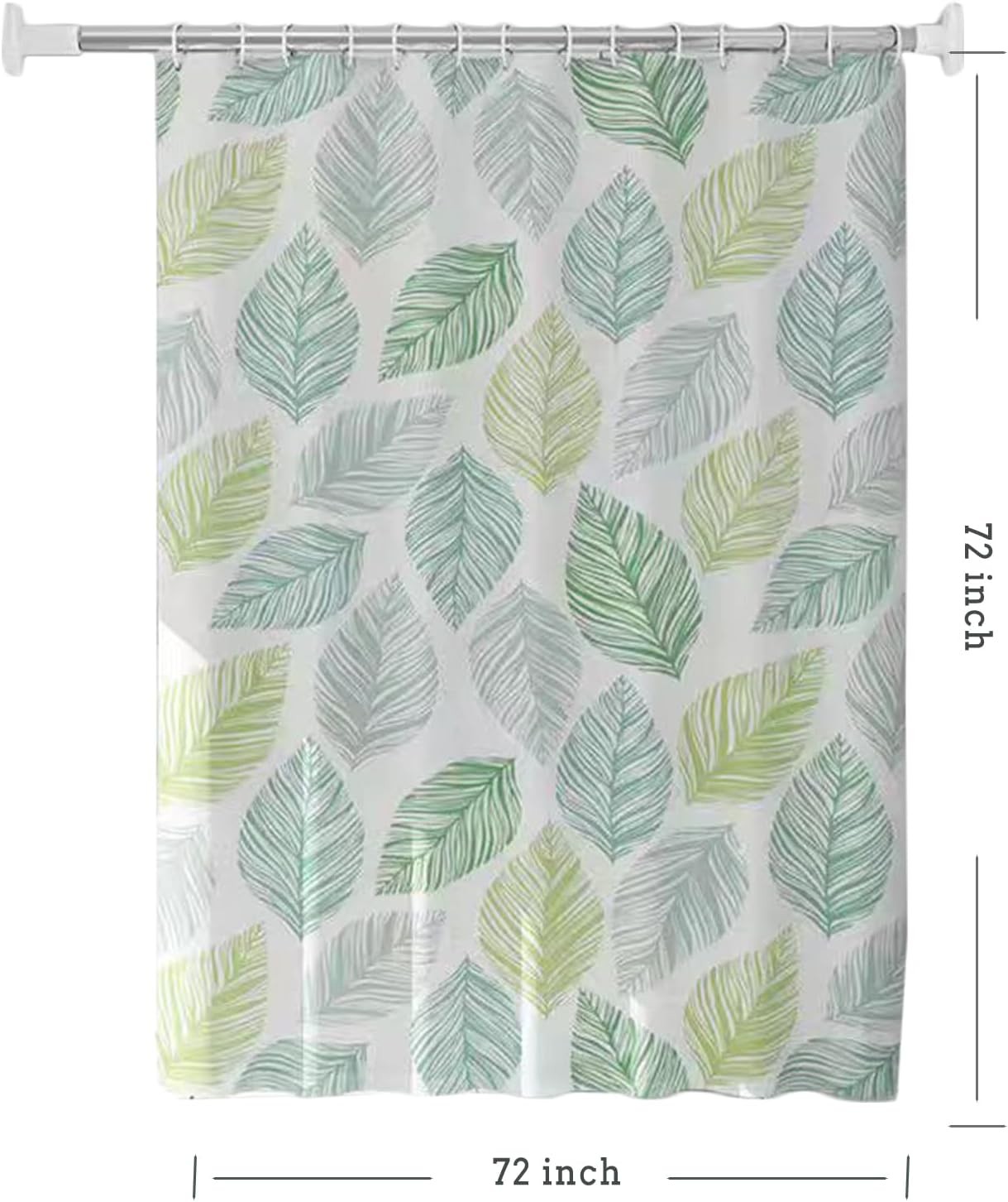 Custom Printed Bath Curtain — custom printed polyester bath curtain detail view