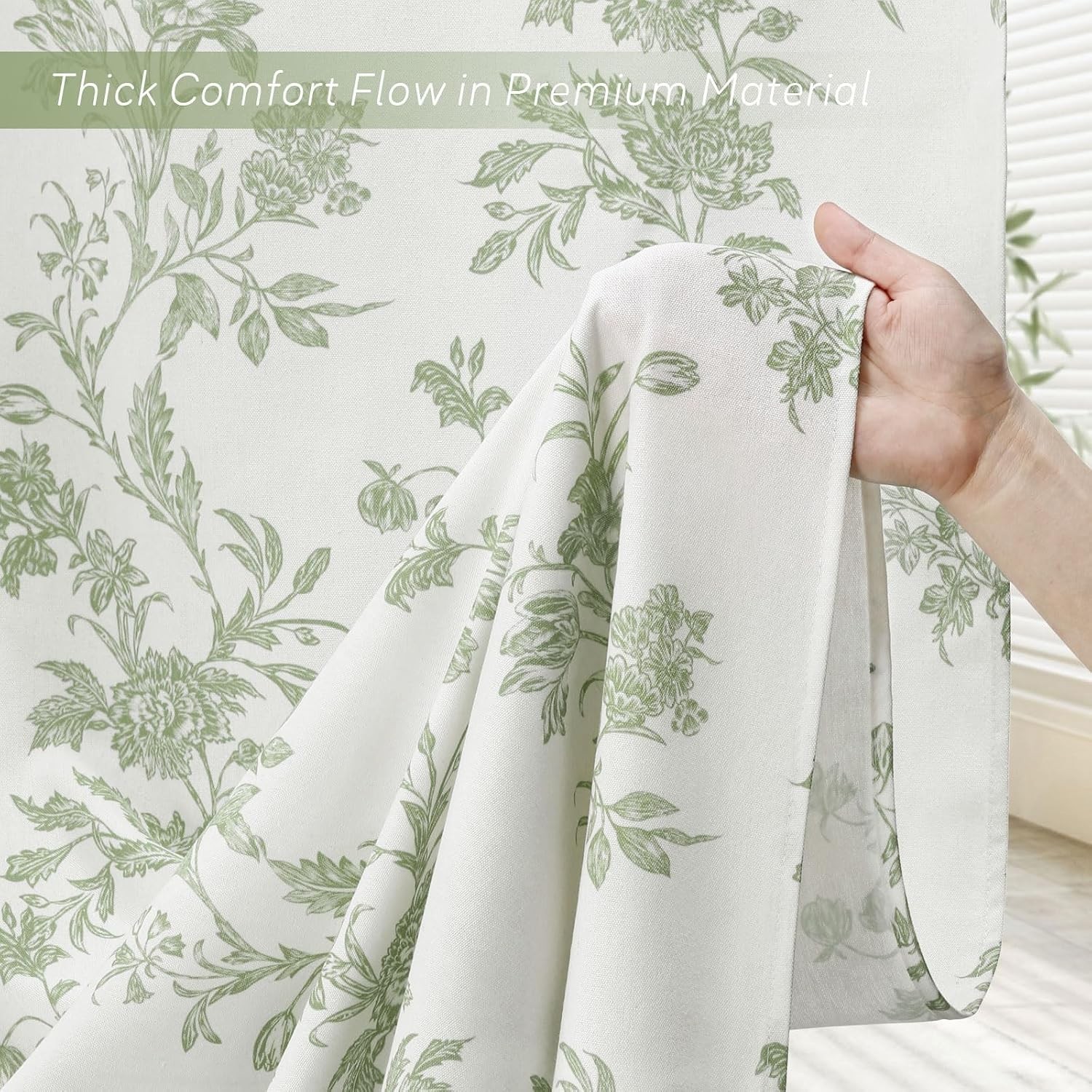 Custom Printed Bath Curtain — custom printed polyester bath curtain detail view