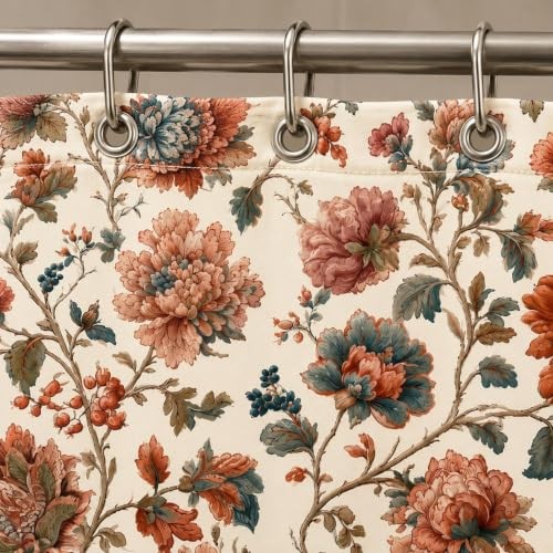 Custom Printed Bath Curtain — custom printed polyester bath curtain detail view