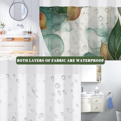 Custom Printed Bath Curtain — custom printed polyester bath curtain detail view