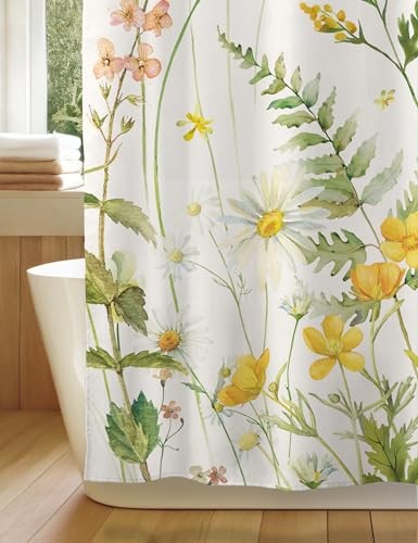 Custom Printed Bath Curtain — custom printed polyester bath curtain detail view