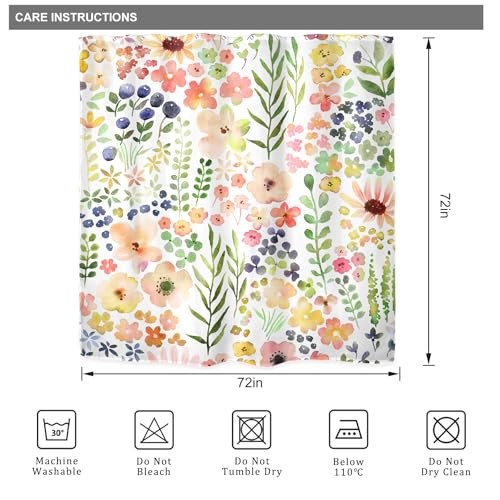Custom Printed Bath Curtain — custom printed polyester bath curtain detail view
