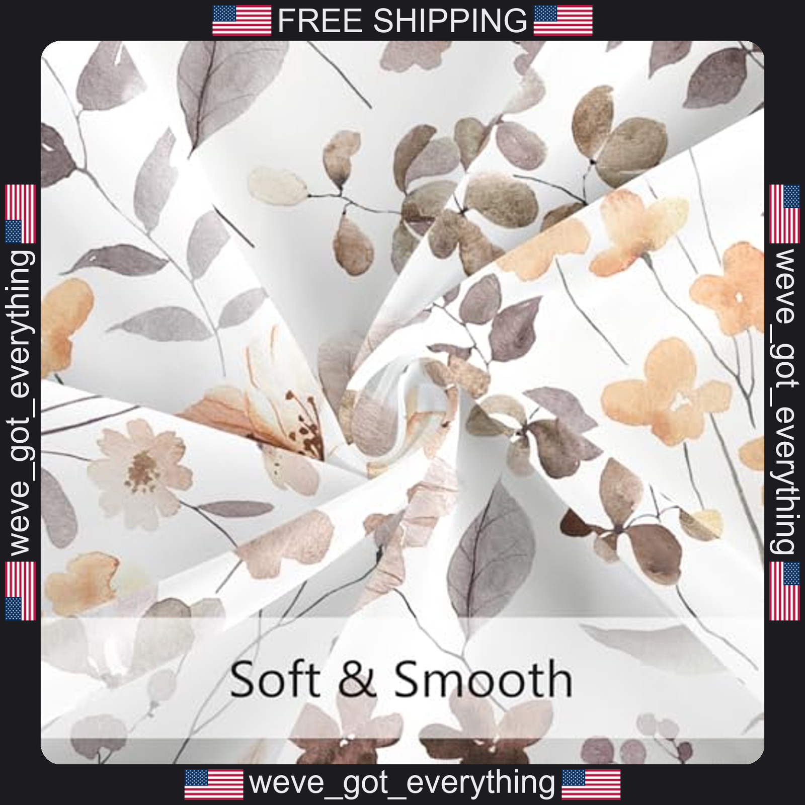 Custom Printed Bath Curtain — custom printed polyester bath curtain detail view