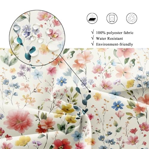 Custom Printed Bath Curtain — custom printed polyester bath curtain detail view