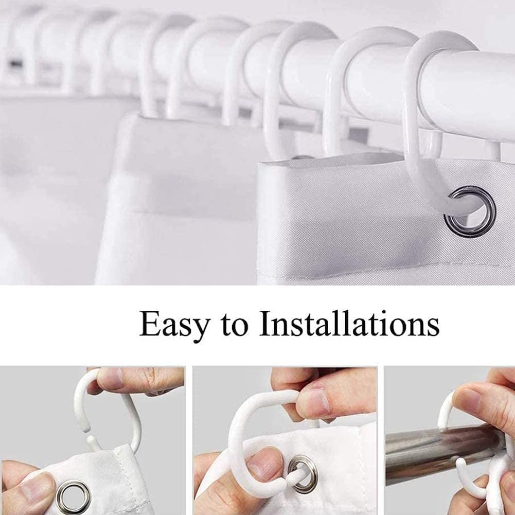 Custom Printed Bath Curtain — custom printed polyester bath curtain detail view