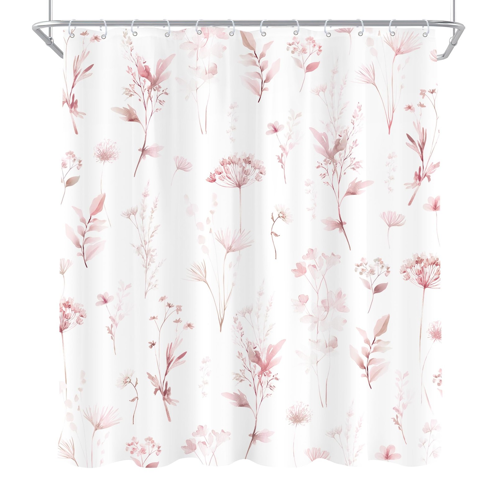 Custom Printed Bath Curtain — custom printed polyester bath curtain detail view