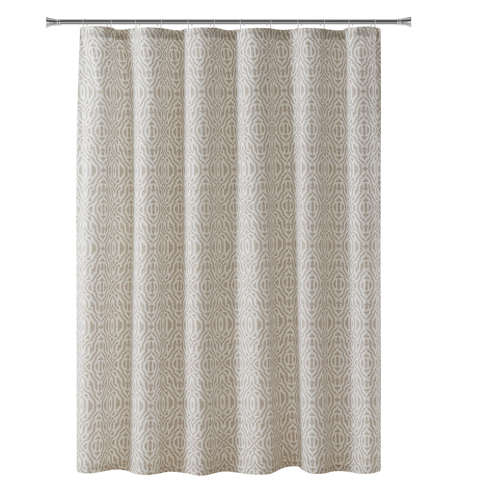 Custom Printed Bath Curtain — custom printed polyester bath curtain detail view
