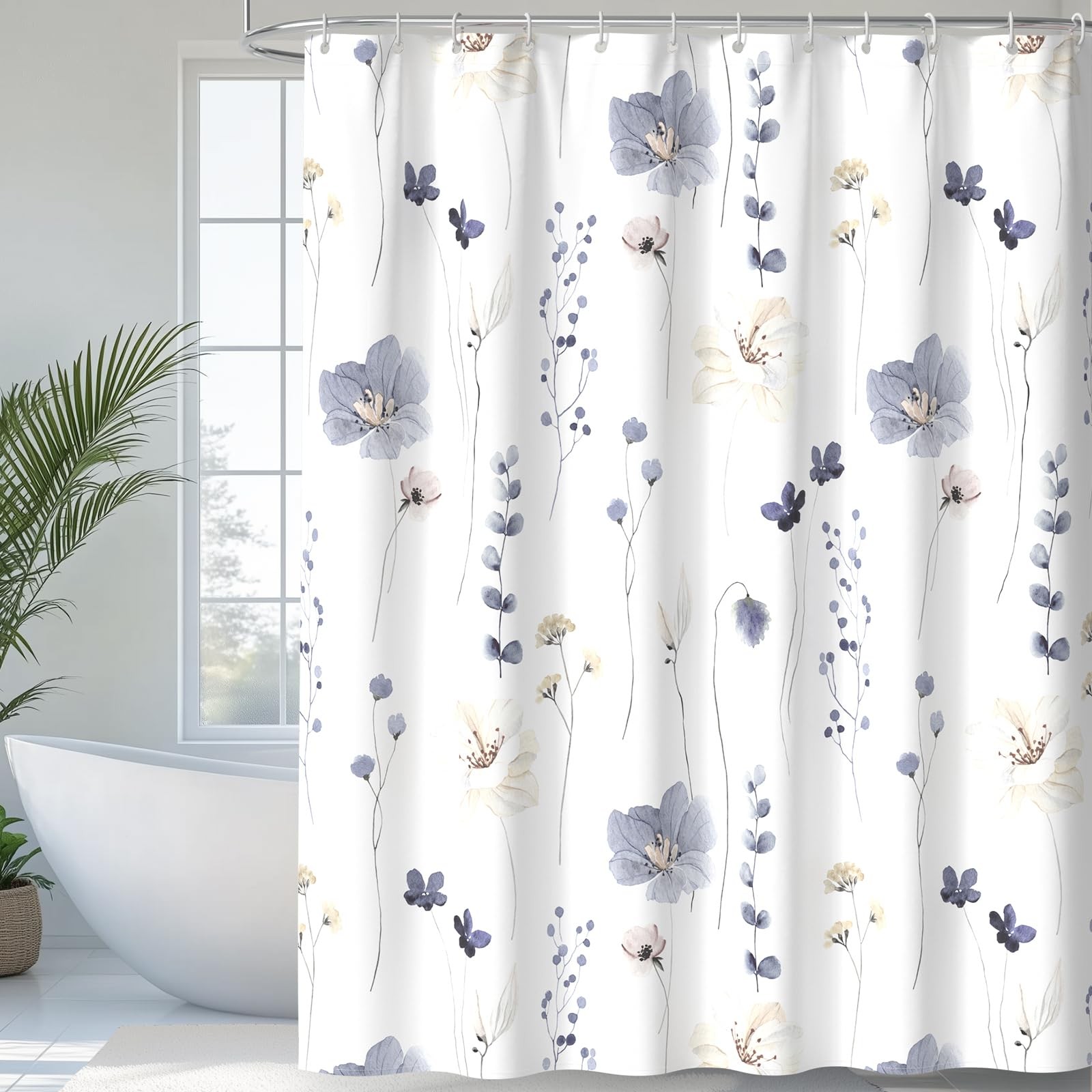 Custom Printed Bath Curtain — custom printed polyester bath curtain