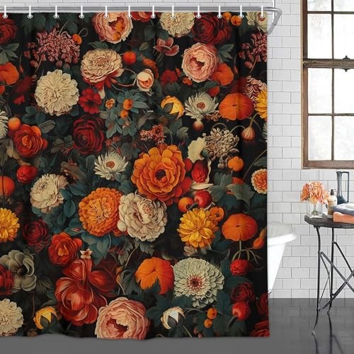 Custom Printed Bath Curtain — custom printed polyester bath curtain detail view