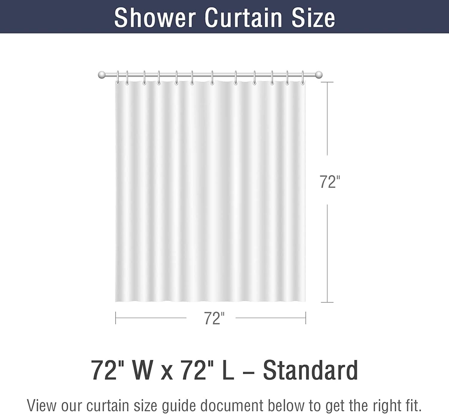 Custom Printed Bath Curtain — custom printed polyester bath curtain detail view