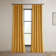 Velvet Room Darkening Curtain Panel Light Blocking Lined Drapery Heavyweight — custom printed polyester bath curtain