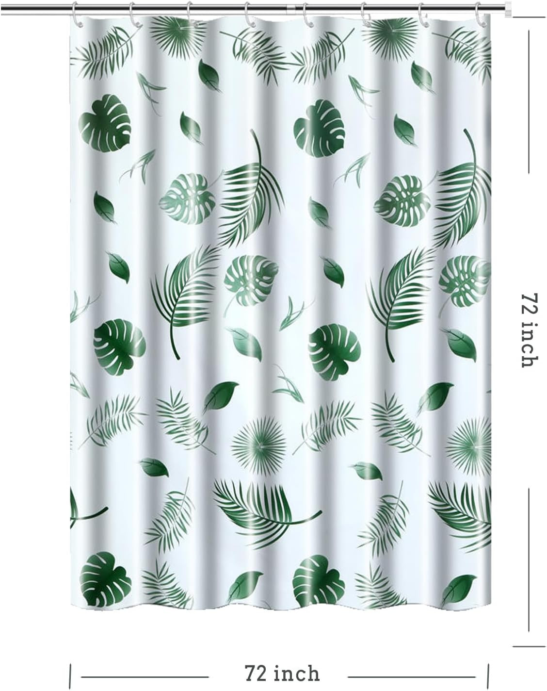 Custom Printed Bath Curtain — custom printed polyester bath curtain detail view