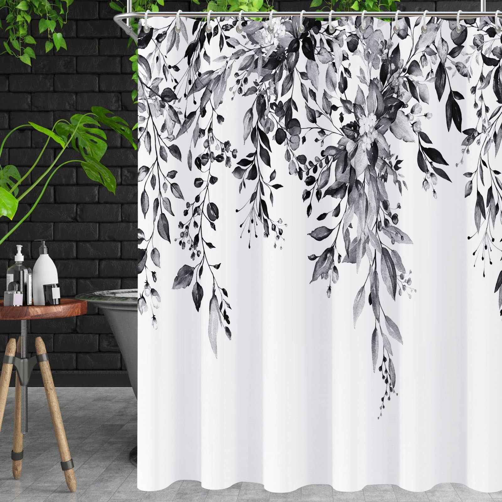 Custom Printed Bath Curtain — custom printed polyester bath curtain