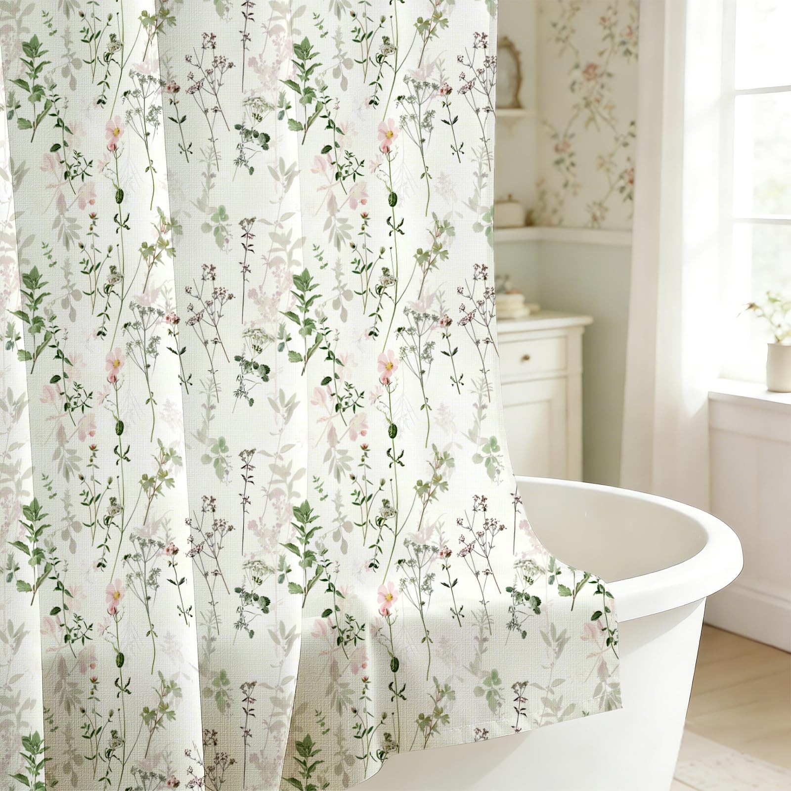 Custom Printed Bath Curtain — custom printed polyester bath curtain
