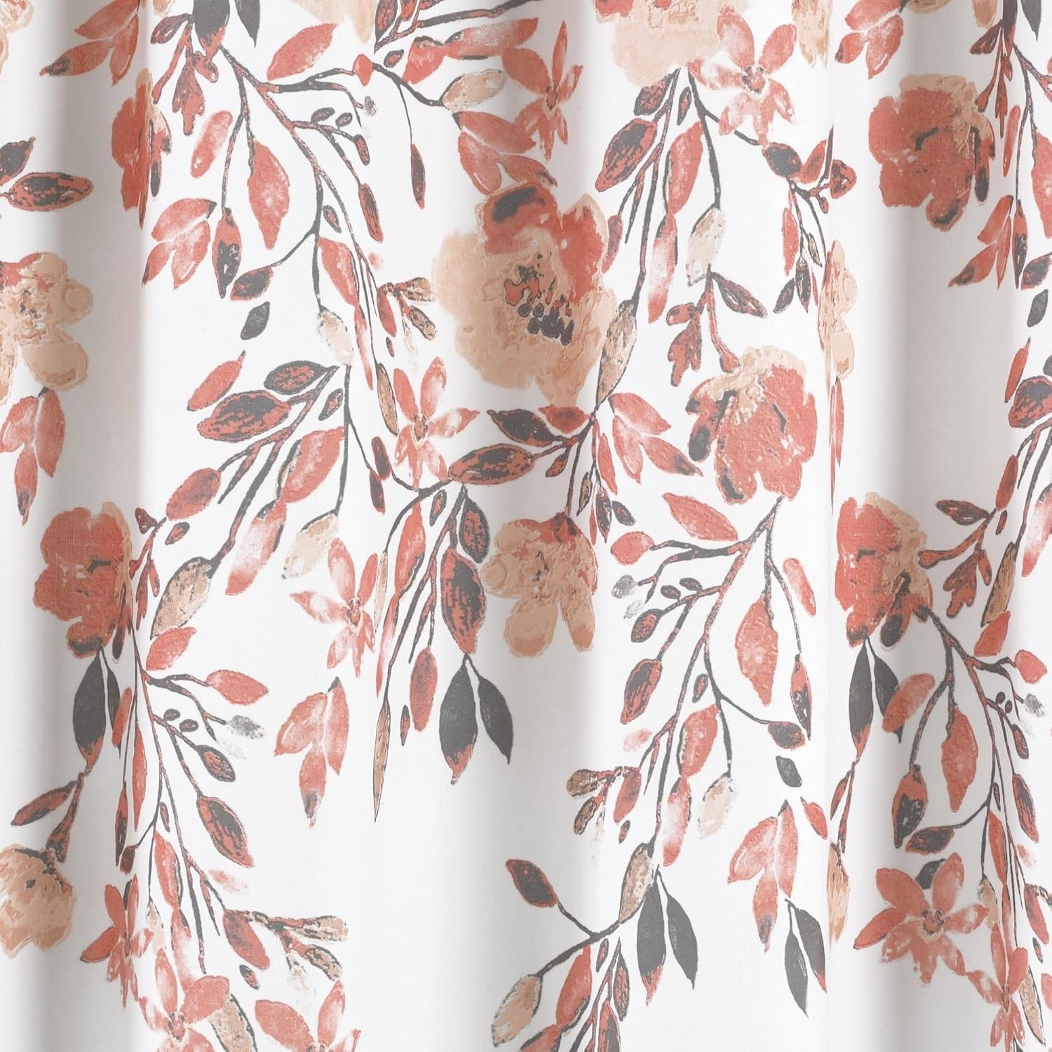 Custom Printed Bath Curtain — custom printed polyester bath curtain detail view