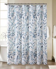 Madison Park Essentials Sofia Botanical Printed Shower Curtain, 72" x 72" - Blue — custom printed polyester bath curtain