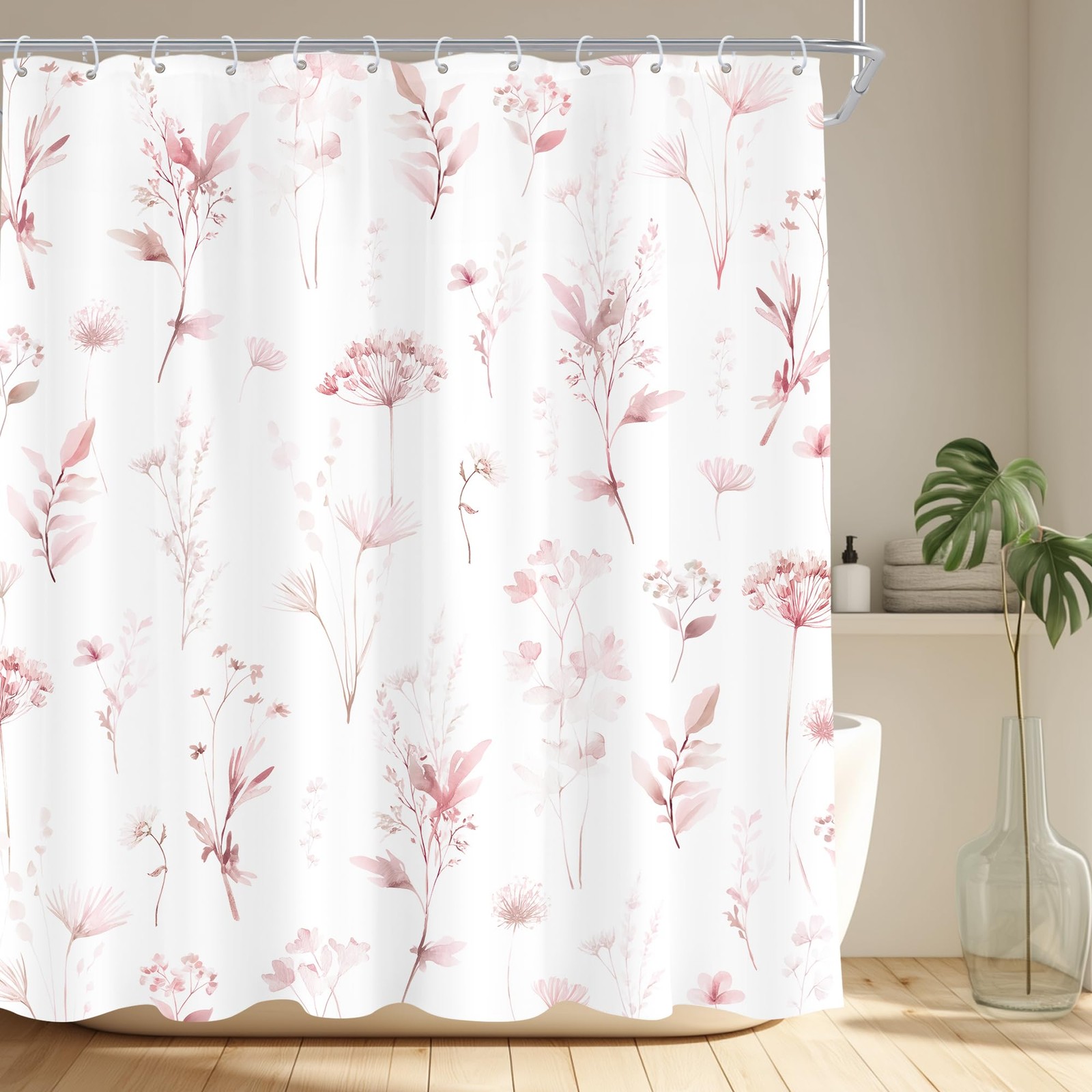 Custom Printed Bath Curtain — custom printed polyester bath curtain