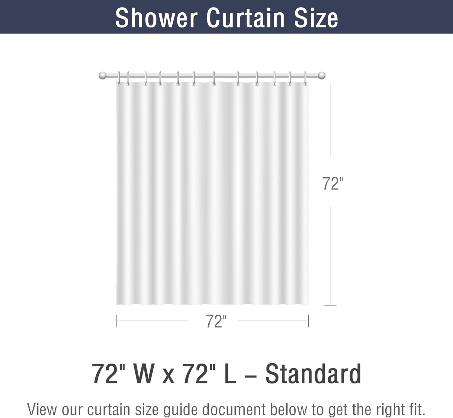 Custom Printed Bath Curtain — custom printed polyester bath curtain detail view