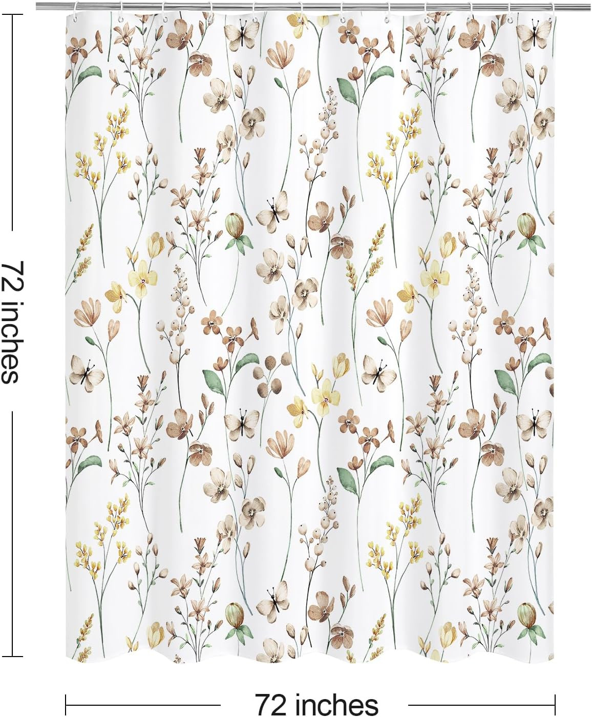 Custom Printed Bath Curtain — custom printed polyester bath curtain detail view