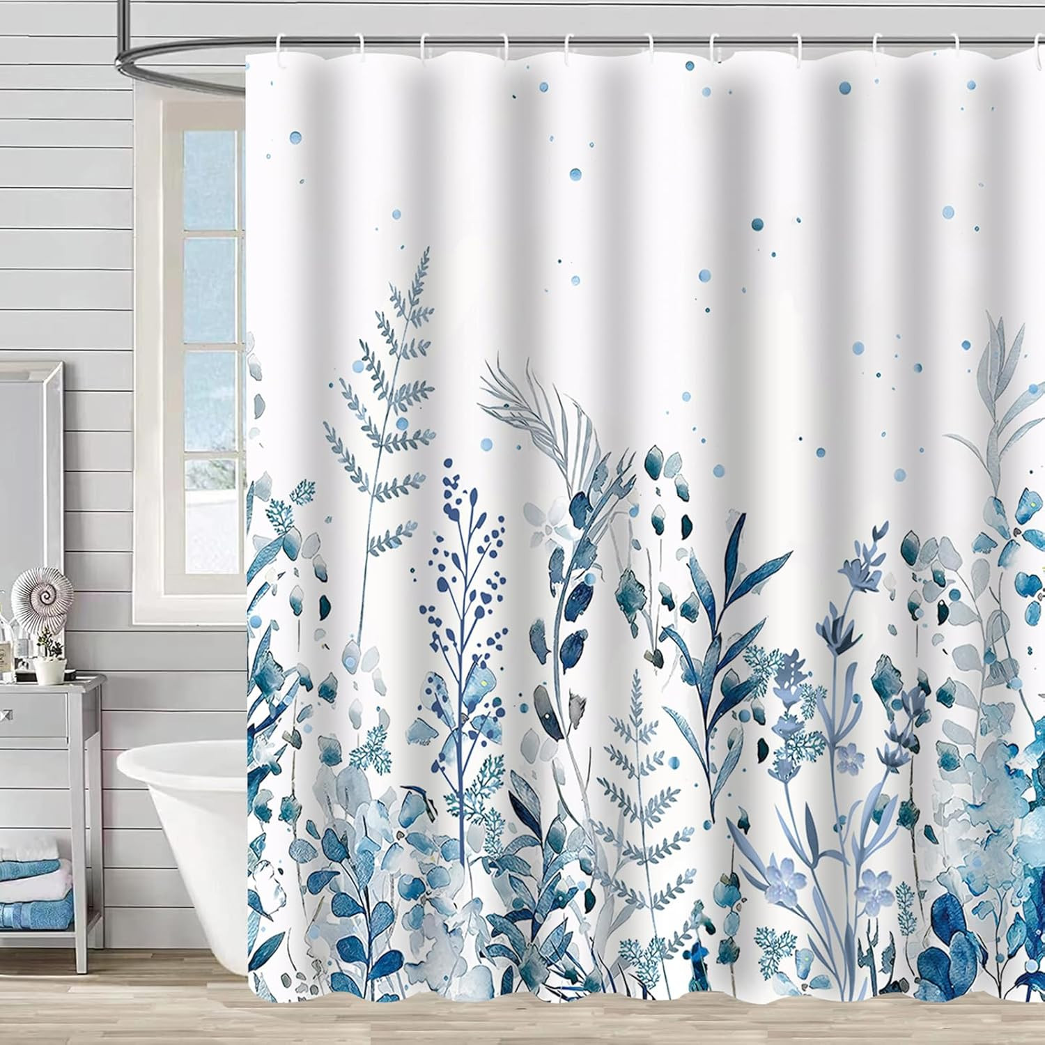 Custom Printed Bath Curtain — custom printed polyester bath curtain