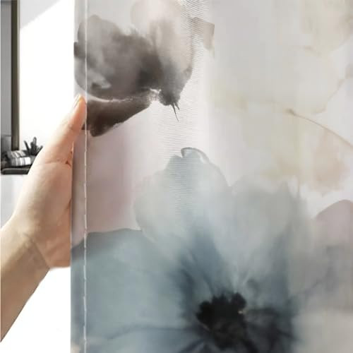 Custom Printed Bath Curtain — custom printed polyester bath curtain detail view
