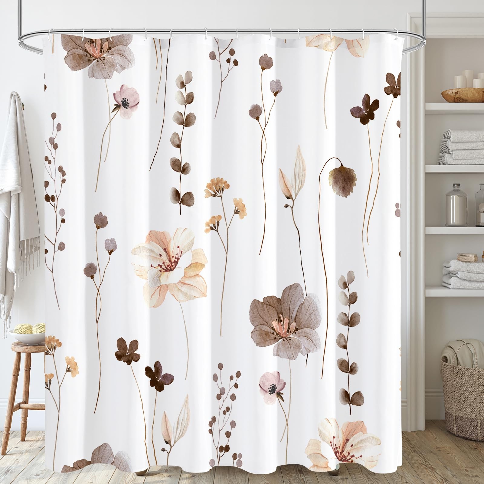 Custom Printed Bath Curtain — custom printed polyester bath curtain
