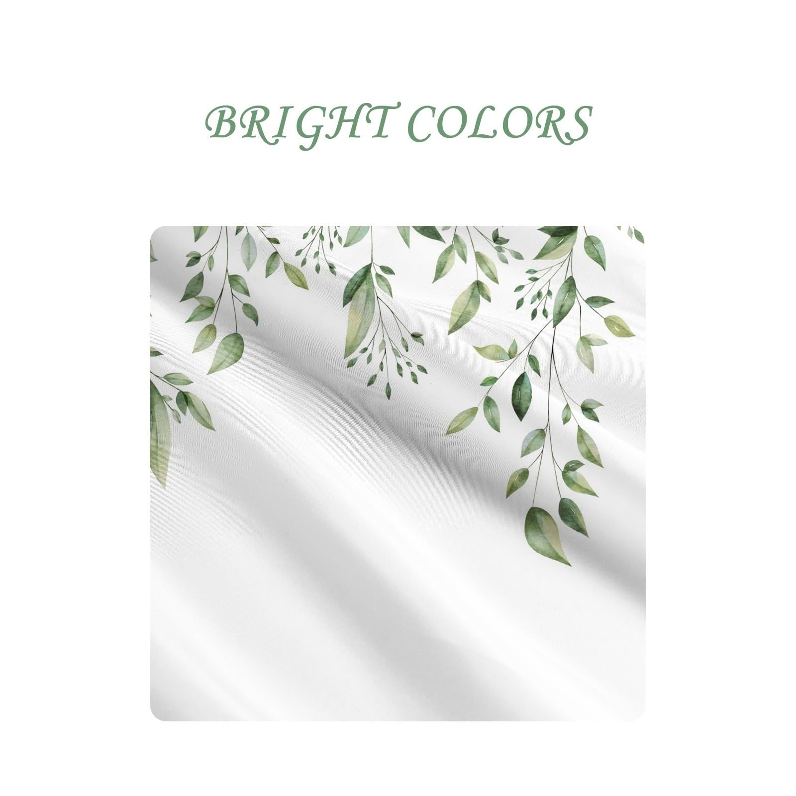 Custom Printed Bath Curtain — custom printed polyester bath curtain detail view