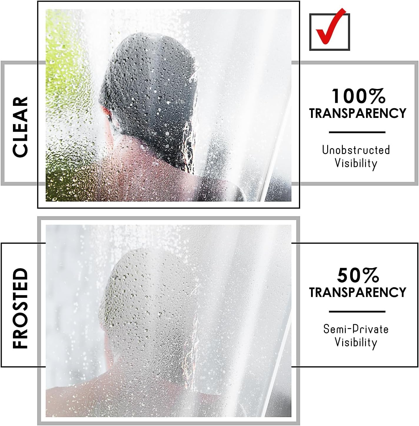 Custom Printed Bath Curtain — custom printed polyester bath curtain detail view