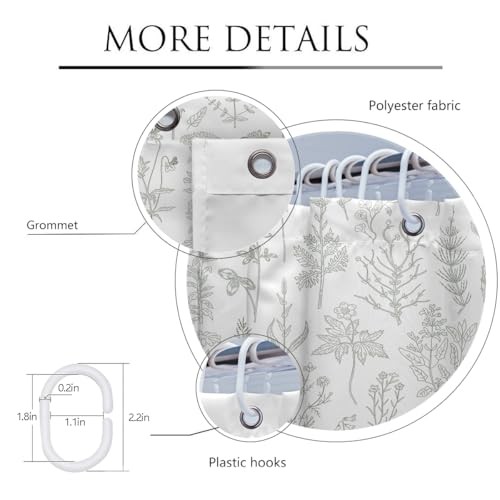 Custom Printed Bath Curtain — custom printed polyester bath curtain detail view