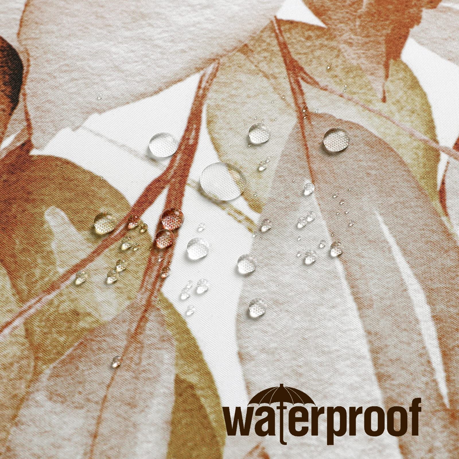 Custom Printed Bath Curtain — custom printed polyester bath curtain detail view