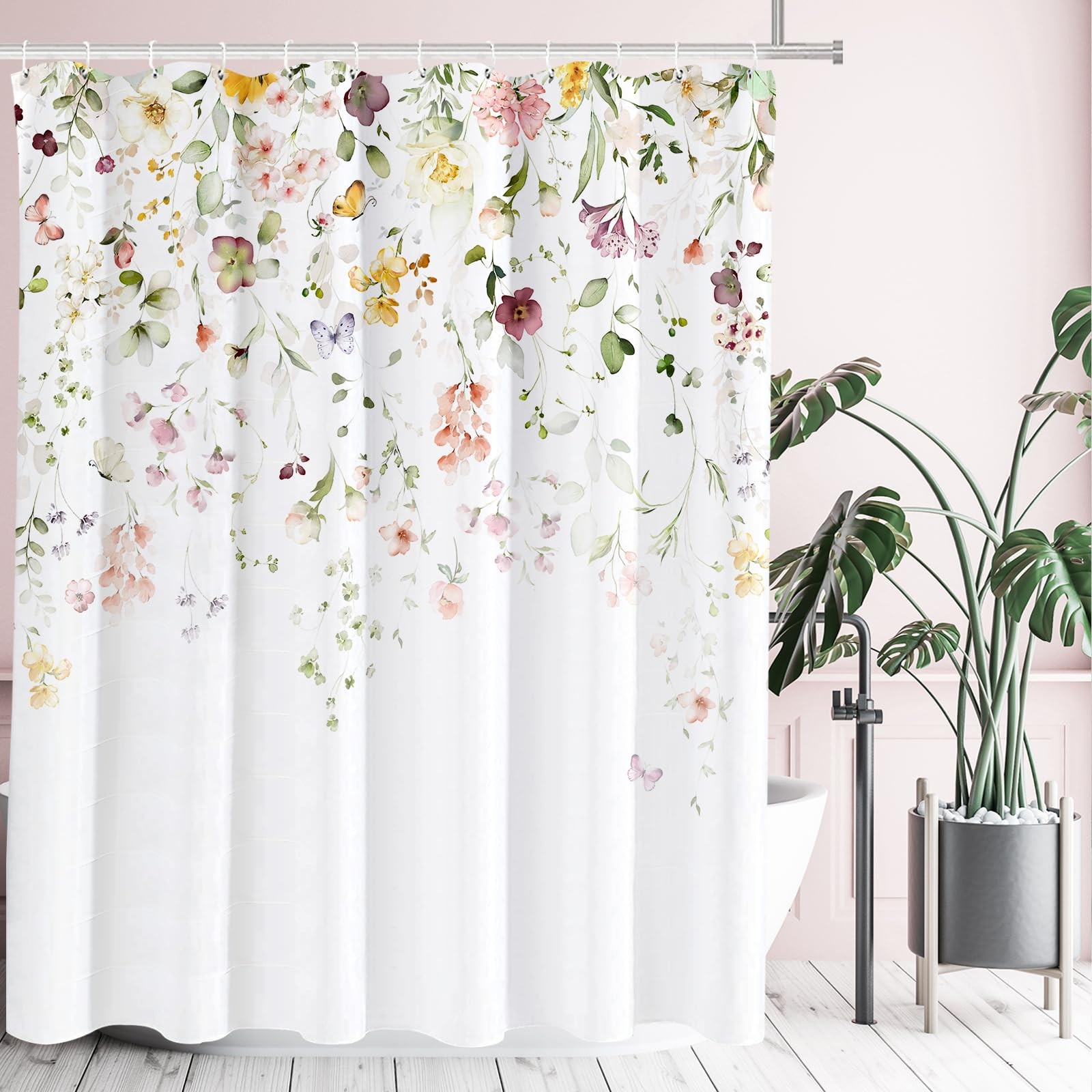 Custom Printed Bath Curtain — custom printed polyester bath curtain