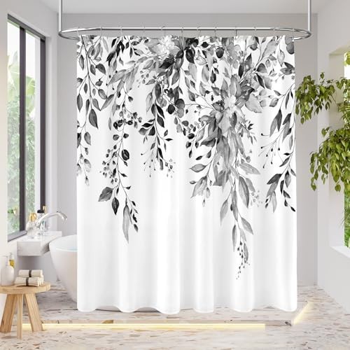 Custom Printed Bath Curtain — custom printed polyester bath curtain detail view