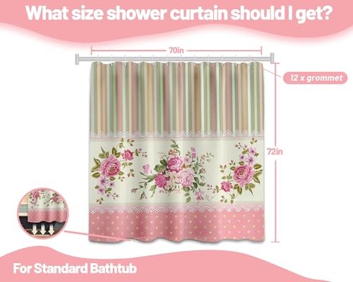 Custom Printed Bath Curtain — custom printed polyester bath curtain detail view
