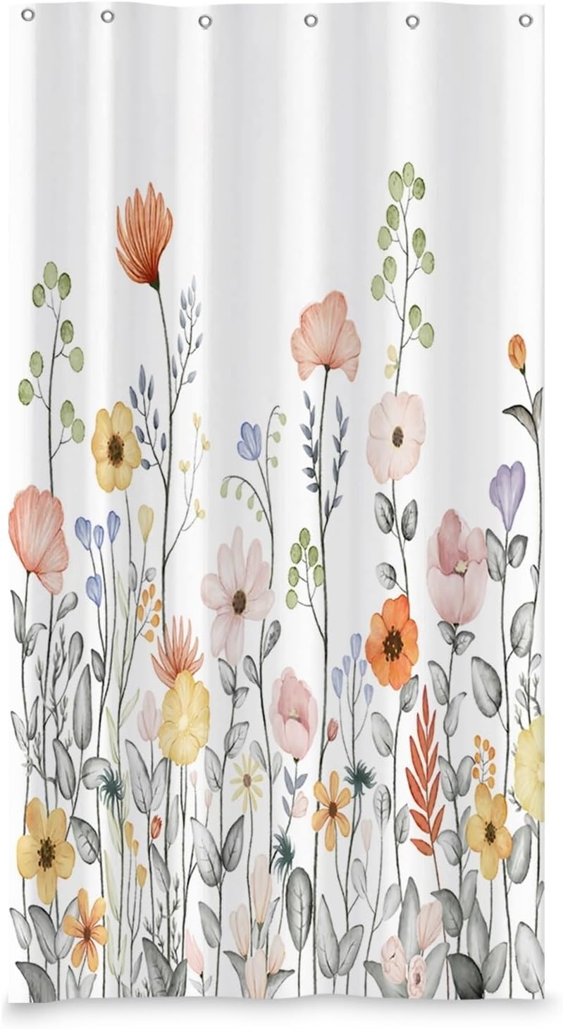 Custom Printed Bath Curtain — custom printed polyester bath curtain