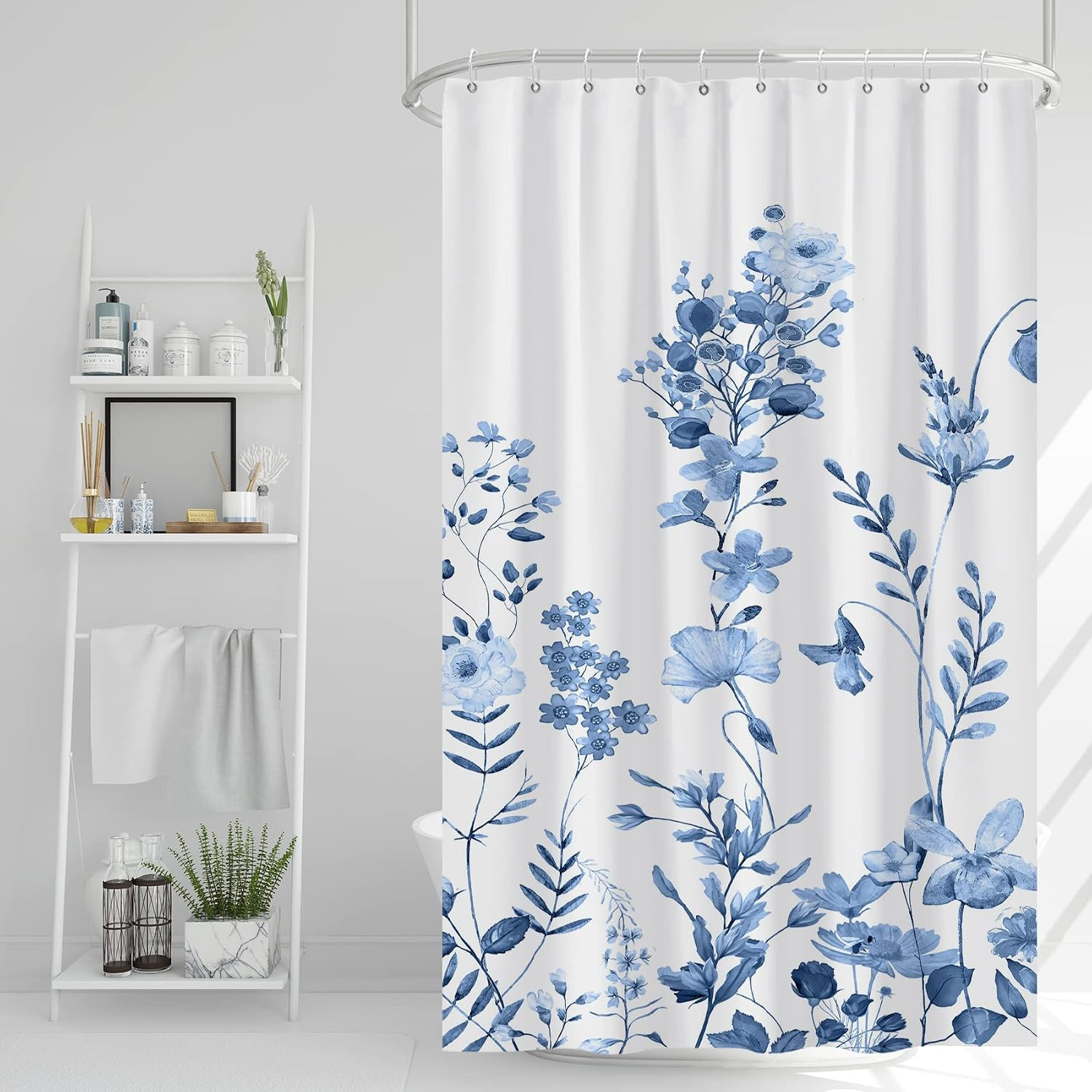 Custom Printed Bath Curtain — custom printed polyester bath curtain