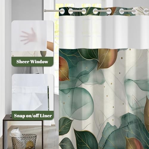 Custom Printed Bath Curtain — custom printed polyester bath curtain detail view