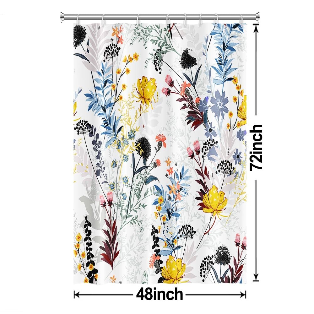 Custom Printed Bath Curtain — custom printed polyester bath curtain detail view