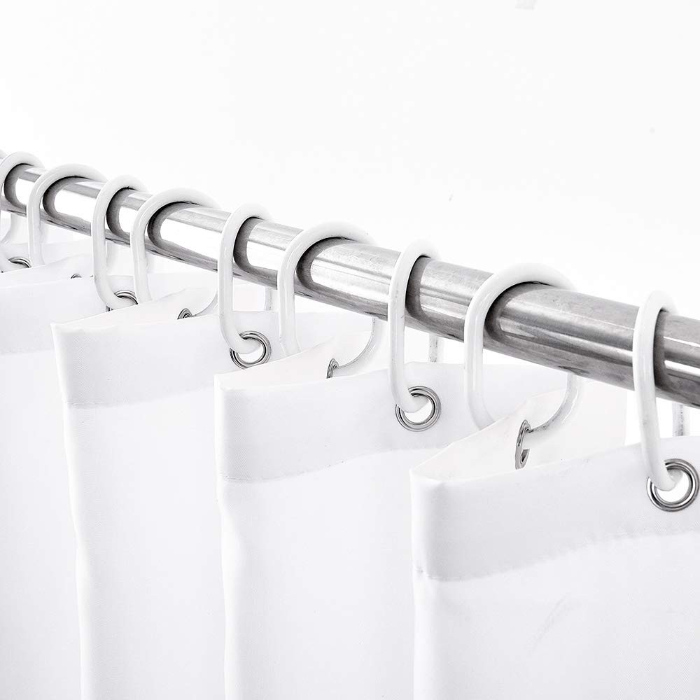 Custom Printed Bath Curtain — custom printed polyester bath curtain detail view