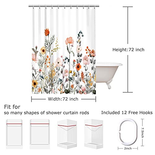 Custom Printed Bath Curtain — custom printed polyester bath curtain detail view