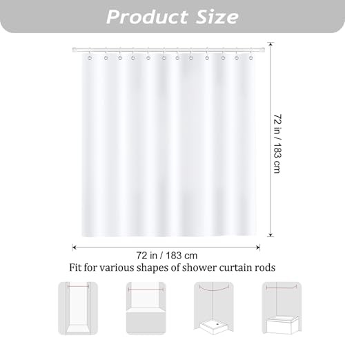 Custom Printed Bath Curtain — custom printed polyester bath curtain detail view
