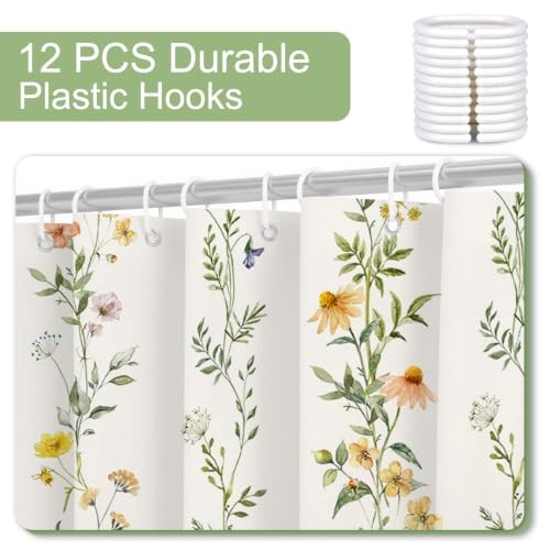Custom Printed Bath Curtain — custom printed polyester bath curtain detail view
