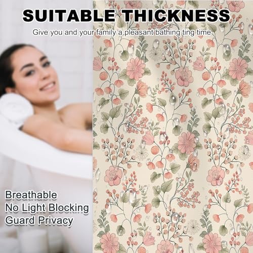 Custom Printed Bath Curtain — custom printed polyester bath curtain detail view
