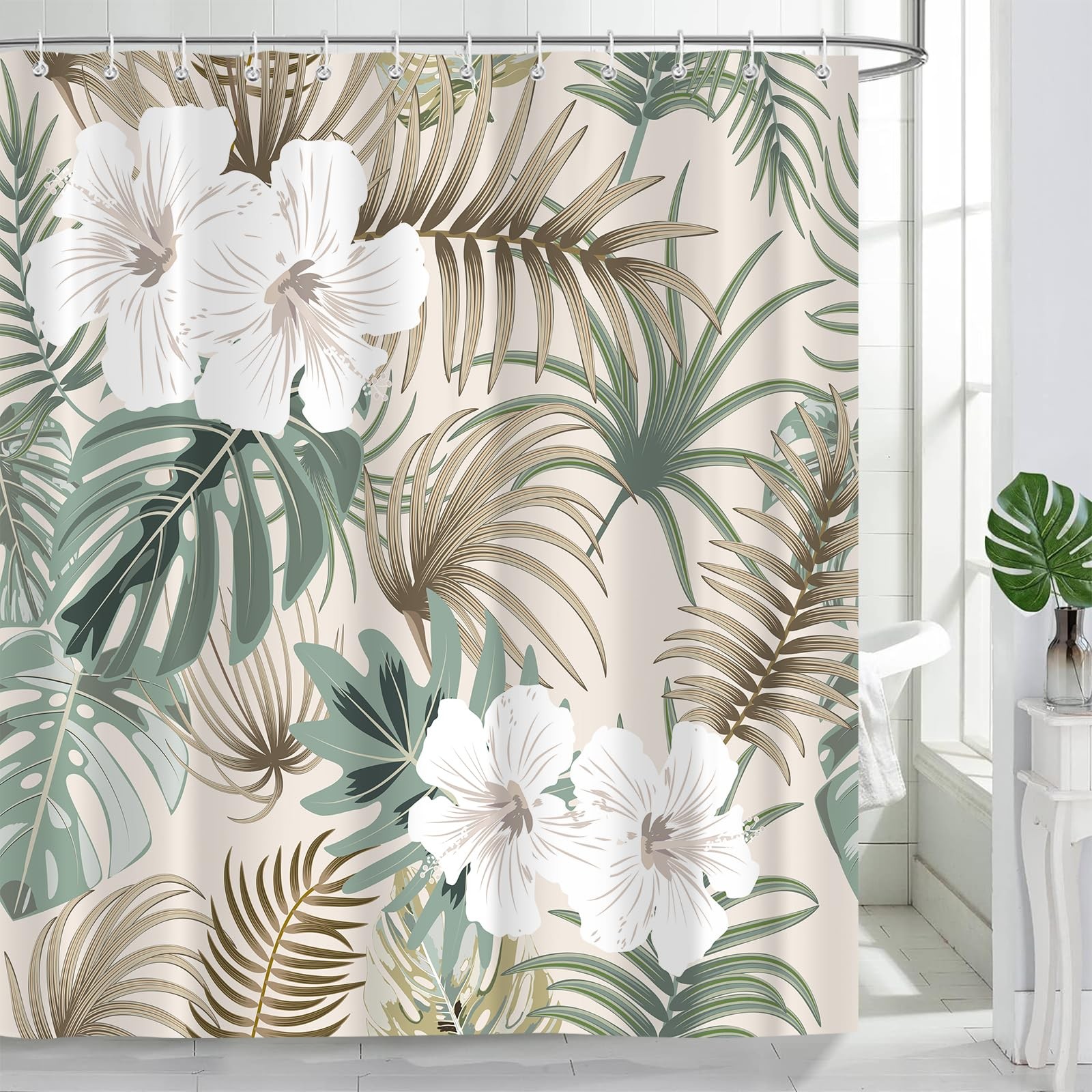 Custom Printed Bath Curtain — custom printed polyester bath curtain