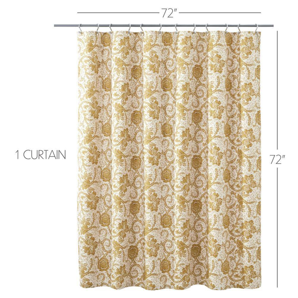 Custom Printed Bath Curtain — custom printed polyester bath curtain detail view