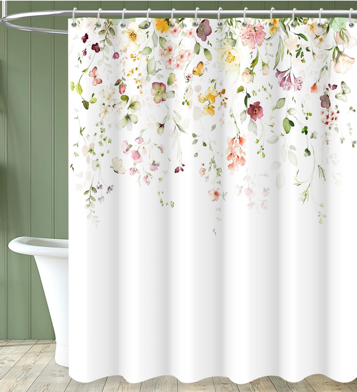 Custom Printed Bath Curtain — custom printed polyester bath curtain
