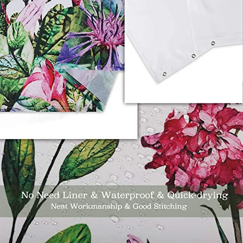 Custom Printed Bath Curtain — custom printed polyester bath curtain detail view