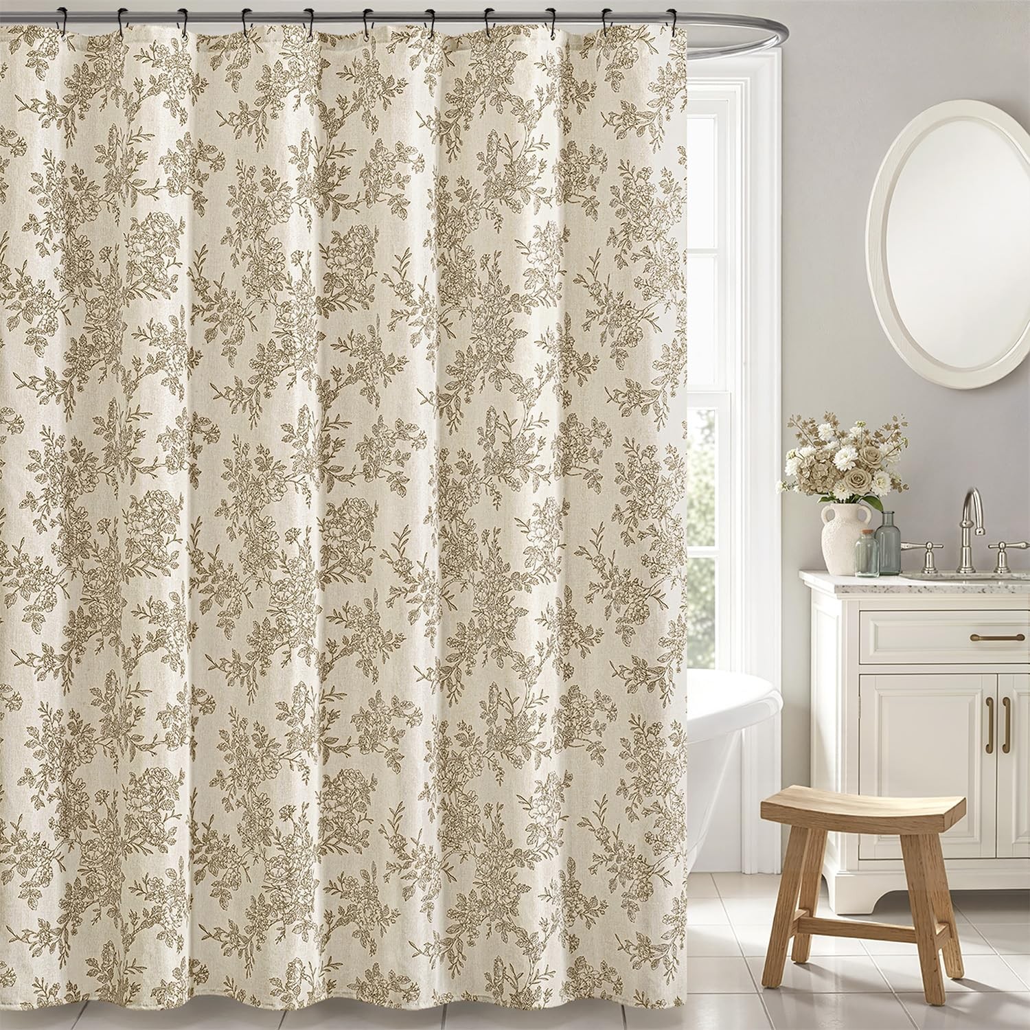 Custom Printed Bath Curtain — custom printed polyester bath curtain