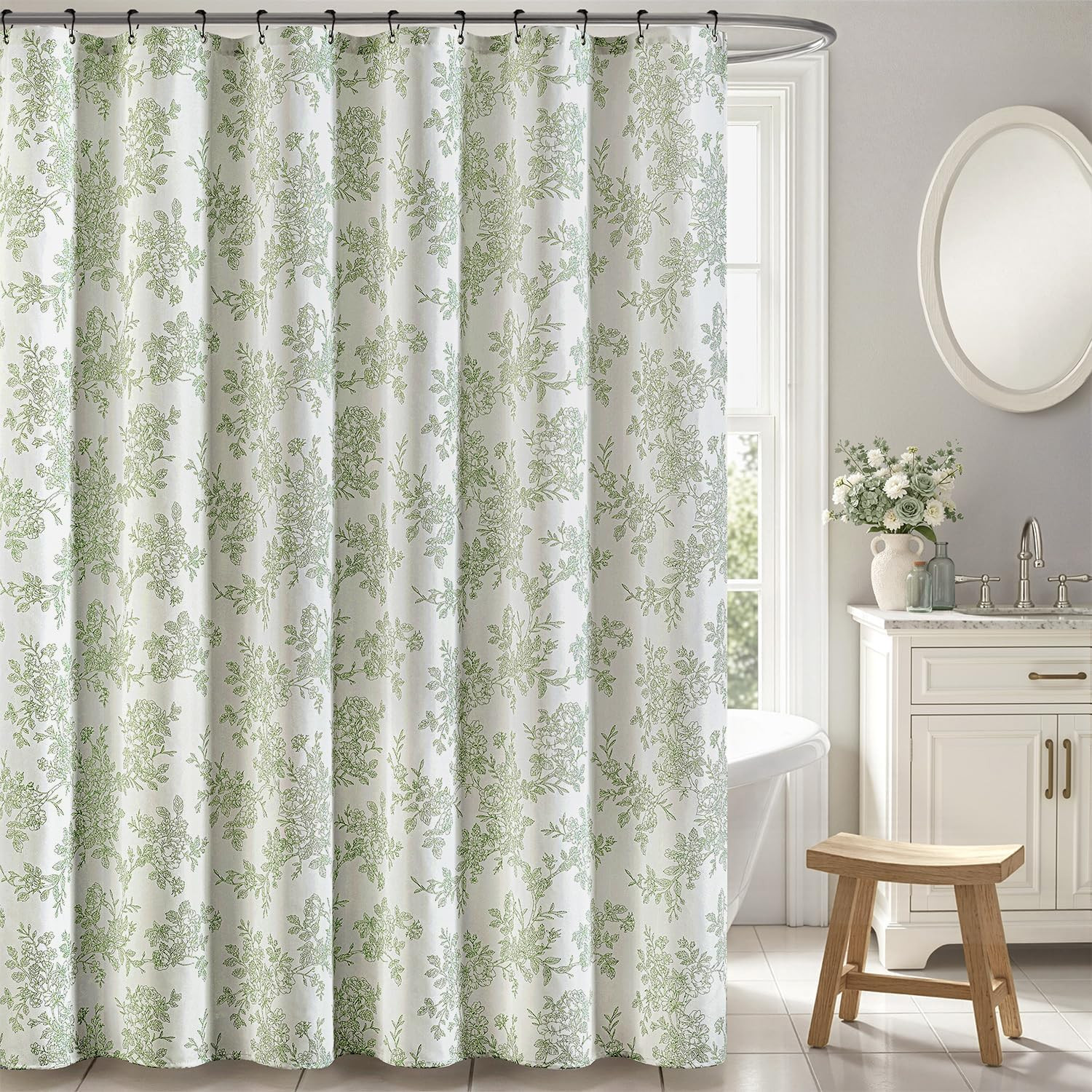 Custom Printed Bath Curtain — custom printed polyester bath curtain
