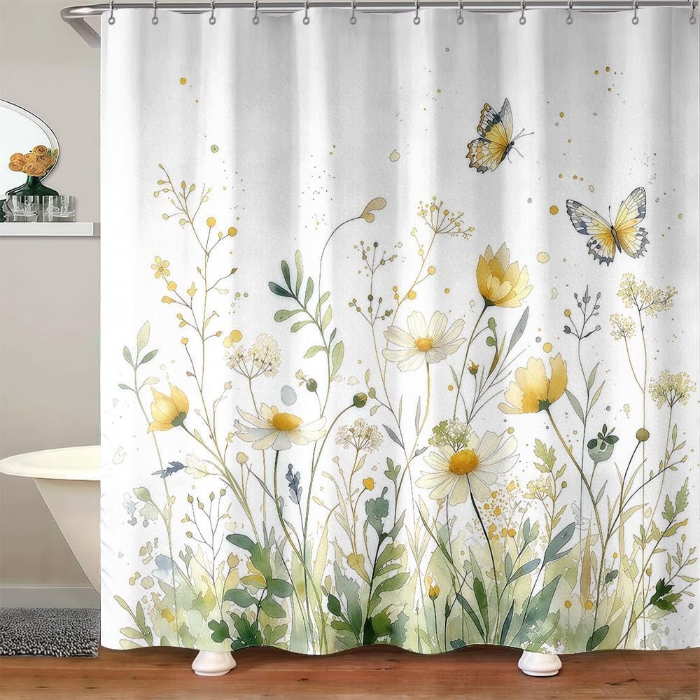 Custom Printed Bath Curtain — custom printed polyester bath curtain