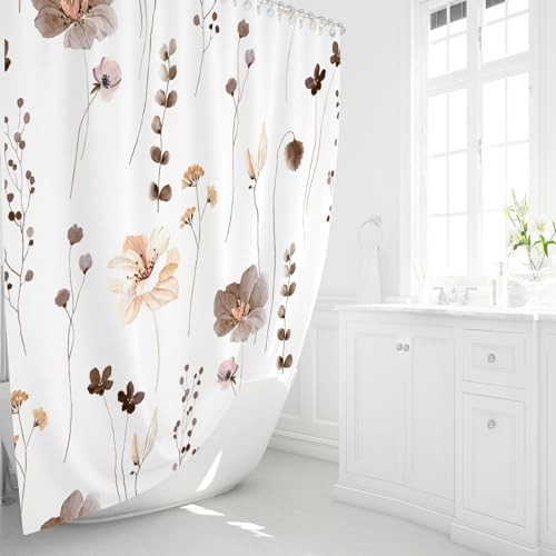 Custom Printed Bath Curtain — custom printed polyester bath curtain detail view